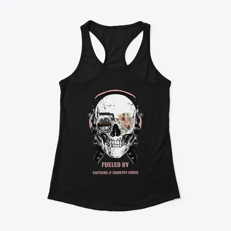 Caffeinated Country Music Skull