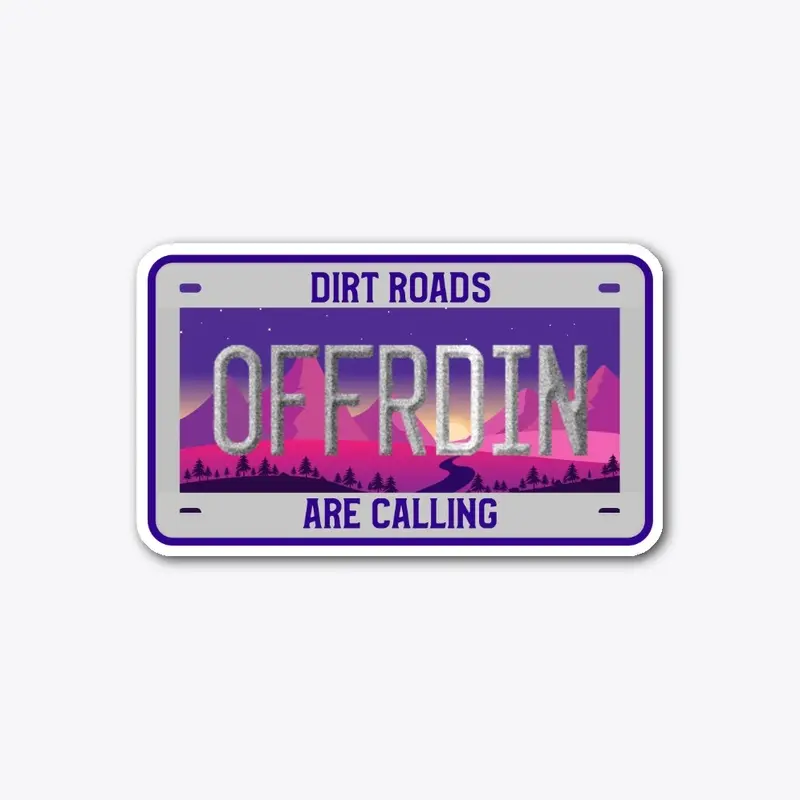 Off-road License Plate